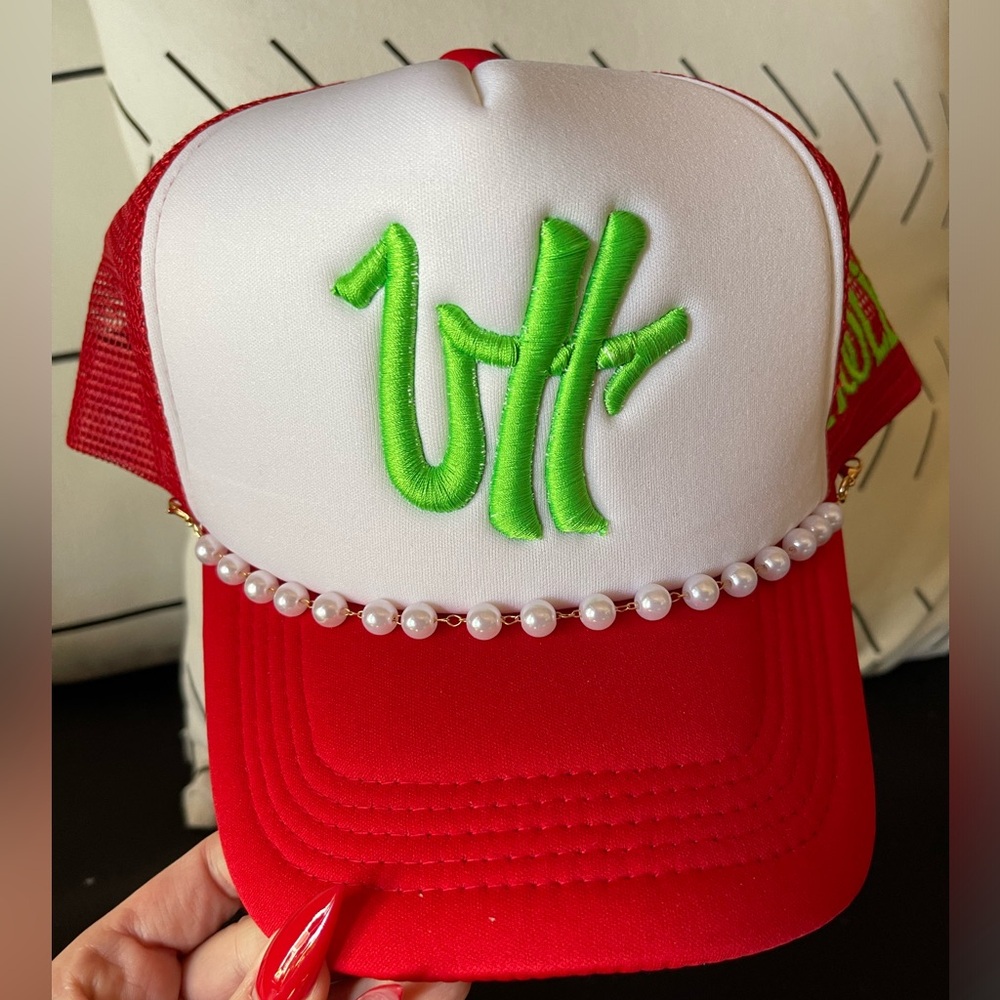 Ladies Ball Cap. United Hooligans brand. Red/white/green. Brand new!
